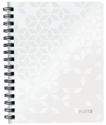 Leitz Спирална тетрадка на каре LEITZ Wow A/5 80 страници бяла 46410001 (46410001)