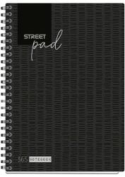 STREET Спирална тетрадка с линийка STREET Pad A/5 100 листа черна 67135 (67135)