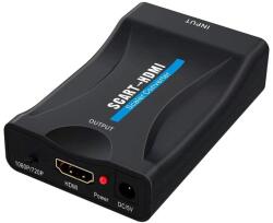 PremiumCord Конвертор, Scart - HDMI, 1080p, 230V захранване, F/F, черен KHSCART02 (KHSCART02)