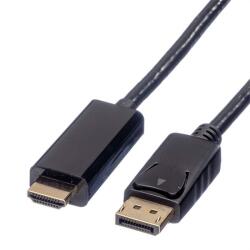 Roline Кабел DisplayPort 1.2 DP - HDMI 4K60Hz, M/M, 3 м, черен 11.04. 5787-10 (11.04.5787-10)