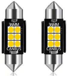 Autolife SMD-ROOF-3030-36-2 - 2db-os 36MM-3030-6SMD Szofita - CANBUS - 12-24V Hűtőbordákkal (21332) - autolife