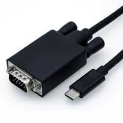 Roline Адаптер USB C 3.2 Gen 2 - VGA, M/M, 2 м 11.04. 5821-10 (11.04.5821-10)