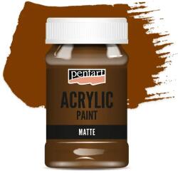 Pentart matt akrilfesték, 100 ml - gesztenye