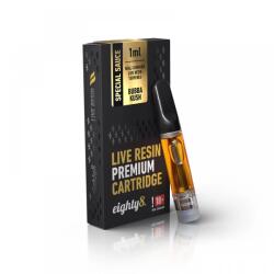 Eighty8 LIVE RESIN Pod CBD 65% 510 cu terpene USA pentru vaporizator Bubba Kush 1ml