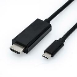 Roline Кабел USB C 3.2 Gen 2 - HDMI, 4K60Hz, M/M, 2 м, черен 11.04. 5841-10 (11.04.5841-10)