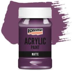 Pentart matt akrilfesték, 100 ml - sötétlila