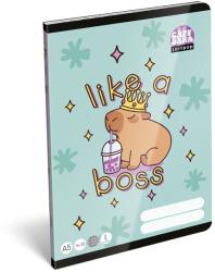 LIZZY Тетрадка с линийка LIZZYSULI A/5 32 страници 14-32 1. клас Lollipop Capybara (7500167000)