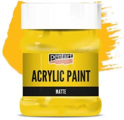 Pentart matt akrilfesték, 230 ml - napsárga