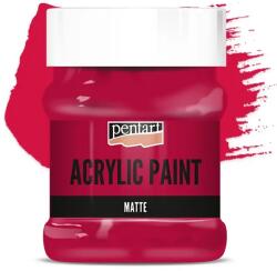 Pentart matt akrilfesték, 230 ml - kárminpiros