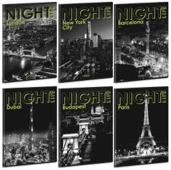 Ars Una Füzet sima ARS UNA A/4 40 lapos Extra kapcsos Night Life (53805829) - papir-bolt