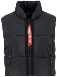 Alpha Industries Puffer Vest Cropped Woman - black