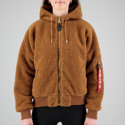 Alpha Industries MA-1 OS Hooded Teddy Woman - camel