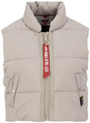 Alpha Industries Puffer Vest Cropped Woman - vintage sand