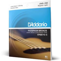 Daddario 45-130 Regular Light 5-String Long Scale Phosphor Bronze