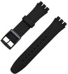  Curea silicon tip Swatch 12 mm neagră -59755