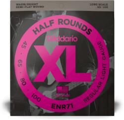 Daddario 45-100 Regular Light Long Scale XL Half Rounds