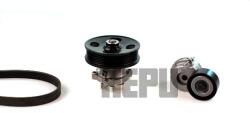 HEPU Pompa apa + Set curea transmisie cu caneluri HEPU PK03232 (PK03232)