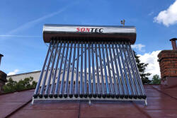 Sontec Kit Panou Solar Presurizat Apa Calda, Inox, 200 litri, SONTEC, 20 tuburi heat-pipe