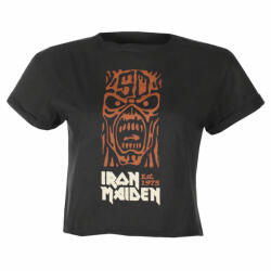 AMPLIFIED дамска тениска (crop top) IRON MAIDEN - 50TH - ORANGE TOTEM POLE - CC - AMPLIFIED - ZAV430P600