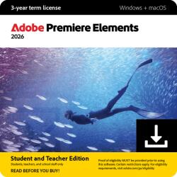 Adobe Premiere Elements 2026 - EDUGOV Gouvernment (GOV) 1 - 9 User (30012473CC01A12)