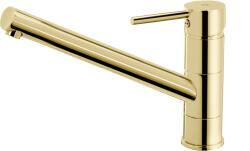 FDesign Baterie pentru bucatarie, cu spalator, auriu lucios, FDesign Flusso (FD1-FLS-4-55)