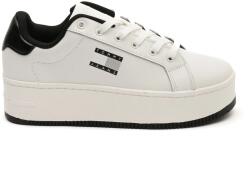 Tommy Hilfiger Sneakers Dama, Tommy Jeans, Alb, Piele Naturalǎ (EN0EN02711BDS-38)