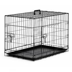  Cusca metalica pentru transport caini si pisici, pliabila si portabila, 91x60x67 cm, JollyMag, KOT33 (ESELL-W-jolly_KOT33)