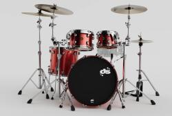 DS Drums Set tobe acustice x DS Drum Fury Studio Red Sparkle
