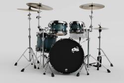 DS Drum Set tobe acustice x DS Drum Fury Studio Petrol Burst