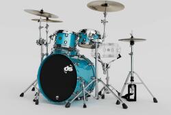 DS drum Set tobe acustice x DS Drum Fury Studio Metallic Teal