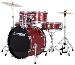 Ludwig Set tobe acustice x Ludwig Accent Fuse Red Sparkle