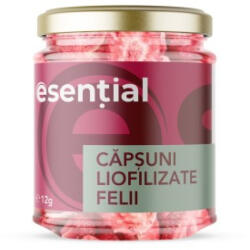 esential Capsuni liofilizate felii, 12g