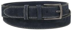Tuscany Leather Curea casual din piele intoarsă, 35 mm, TL142537-Bleumarin