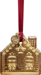 Orrefors Decorațiune de Crăciun Annual Holiday căsuță din turtă dulce aurie (6490836)