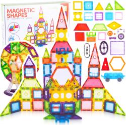  Set de constructie, 3D magnetic blocks, 130 piese, forme diferite multicolor, JollyMag, STEM 110497 (ESELL-W-jolly_ml110497)