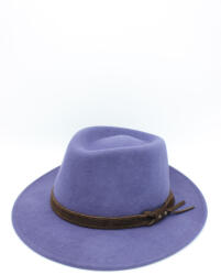 Hologramme Paris Palarie Fedora impermeabila din lână 100%- Hologramme Art 181054-Indigo
