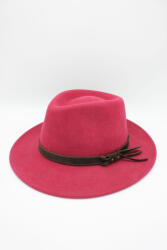 Hologramme Paris Palarie Fedora impermeabila din lână 100%- Hologramme Art 181054-Rubino