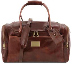 Tuscany Leather Geanta de voiaj din piele naturala, cu buzunare laterale- TL Voyager Geanta voiaj