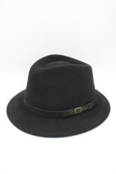 Hologramme Paris Palarie Fedora impermeabila din lână 100%- Hologramme Paris, Art 020-Negru