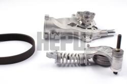 HEPU Pompa apa + Set curea transmisie cu caneluri HEPU PK03710 (PK03710)