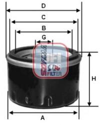 SOFIMA Filtru ulei SOFIMA S 3279 R (S 3279 R) - fixbox