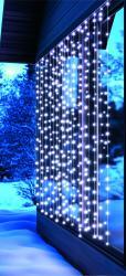 Somogyi Elektronic DOT LED-es fényfüggöny 294db hidegfehér, 2x1, 4m (KIN294DWH) (KIN294DWH)