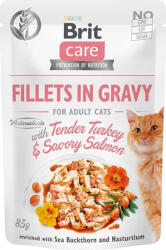  Brit Care Cat Fillets in Gravy With Tender Turkey & Savory Salmon 12x85 g