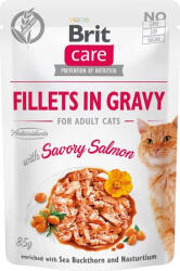  Brit Care Cat Fillets in Gravy With Savory Salmon 12x85 g