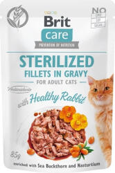  Brit Care Cat Fillets in Gravy With Healthy Rabbit 12x85 g