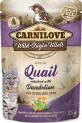 CARNILOVE alutasakos fürj&pitypang ivart. 12x85 g