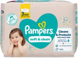 Pampers törlőkendő (3x60/fólia) Soft Clean