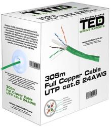 Ted Electric Cablu UTP Cat 6 Ted Electric KAB-TED2 | 305m, Cupru 0.5mm (KAB-TED2)