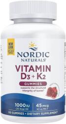 Nordic Naturals Vitamina D3 + K2, 60 tablete gelatinoase, Nordic Naturals