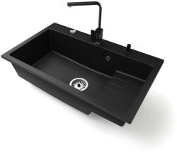 NERO Boss Gránit Mosogató - 80 cm - Matt Fekete